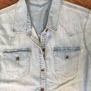 Bullhead Long Sleeve Denim Button-up